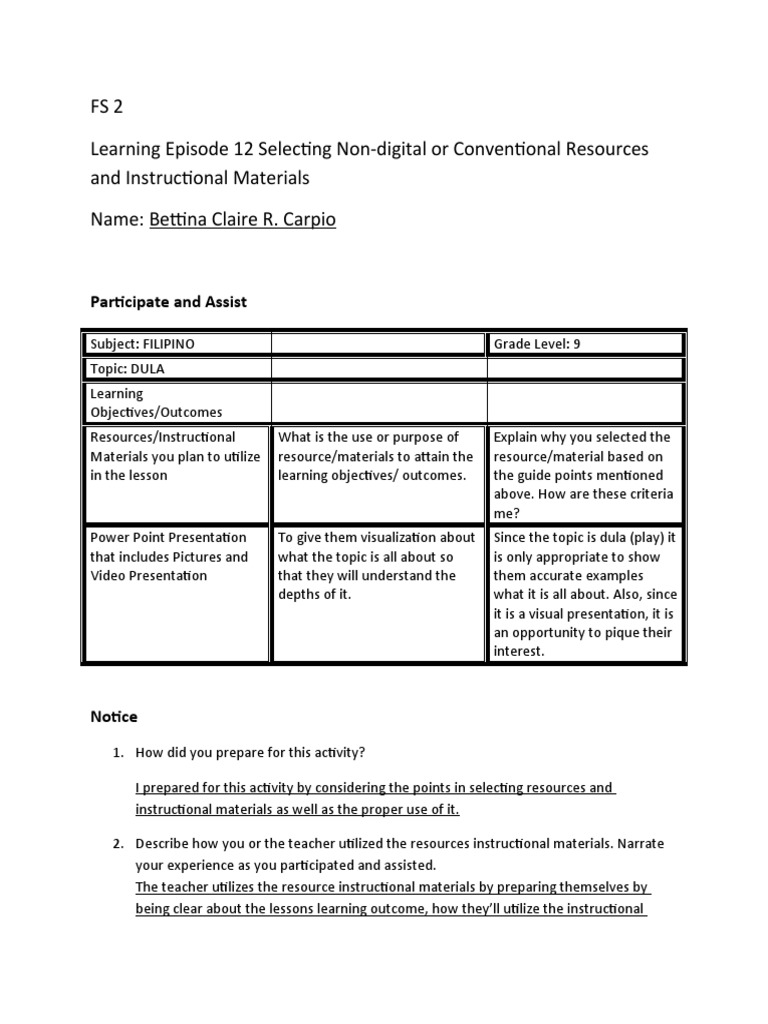 Fs 2 learning episode 12 selecting non digital or conventional