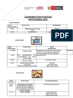 Calendario Civico 2023 San Lucas