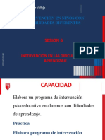 Sesion 6: Intervención en Niños Con Habilidades Diferentes