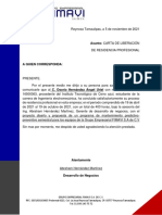 Carta de Liberación Recidencias Profesnales