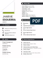 Black White Minimalistic Professional Resume 1