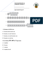 Evaluacion de Matematicas 3ºcuarto Periodo