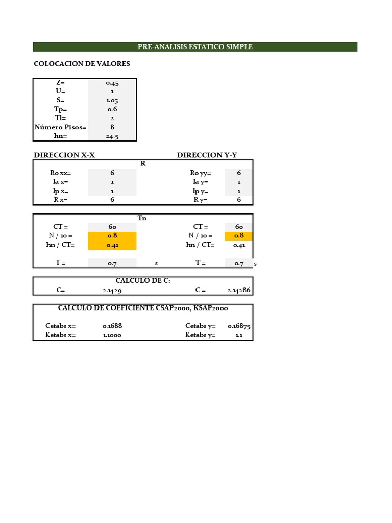 Analisis Sismico Pdf Materiales De Construcción Materiales