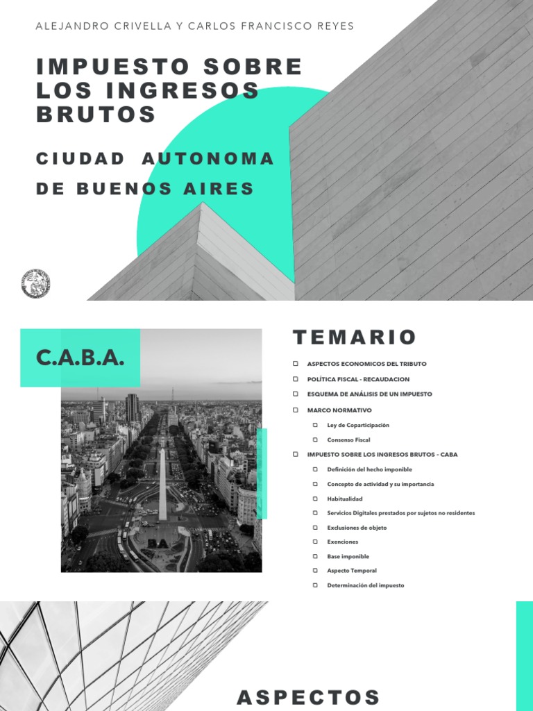 Clase Ingresos Brutos UBA PDF Impuestos Economias