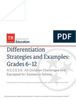 Differentiation Strategies and Examples Grades 6-12 - Access - Differentiation - Handbook - 6-12