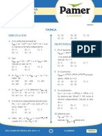 Álgebra Tema 5: Ejercitación