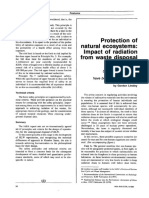 Protection of Natural Ecosystems: Impact of Radiation From Waste Disposal Practices