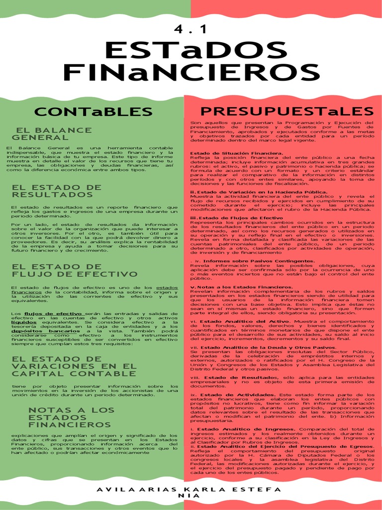 4.2 Estados Financieros | PDF | Contabilidad | Estado financiero