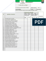 Lista de Cotejo 5º