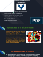 "UNIVERSIDAD ANDINA DEL CUSCO" (BICENTENARIO) DIVERSIDAD E INTERCULTURALIDAD CURSO - Realidad Nacional y Globalización DOCENTE