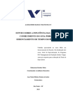 Estudo Sobre A Influencia Das Areas de Conhecimento Do Guia Pmbok