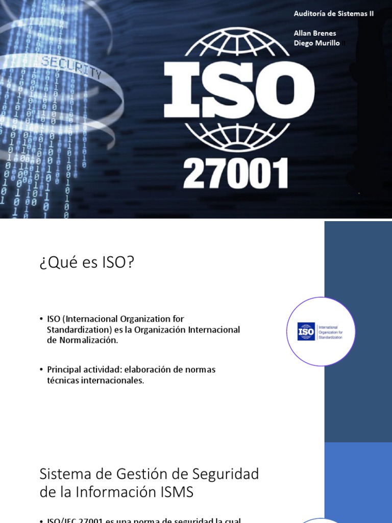 Iso 27001 | PDF | Organización internacional para la estandarización ...