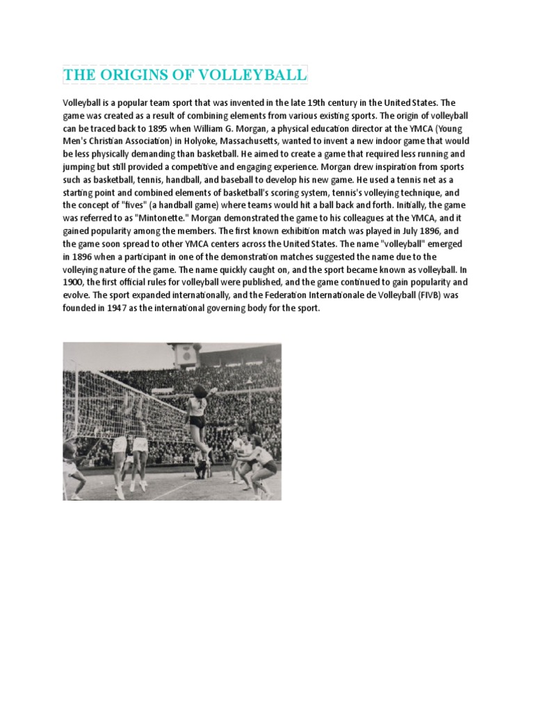 The Origins of Volleyball PDF