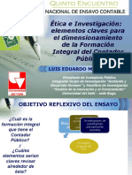C07 - Malagón Vélez, Etica e Investigación en La Formación Integral - Ensayo 2012 - Version Final