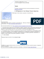 Use of OR Systems in The Chilean Forest Industries