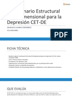 (CET-DE) Cuestionario Estructural Tetradimensional para La Depresión