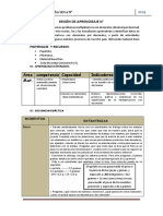 Sesión de Aprendizaje N°: Institución Educativa N°