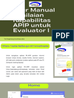 User Manual Penilaian Kapabilitas APIP Untuk Evaluator I
