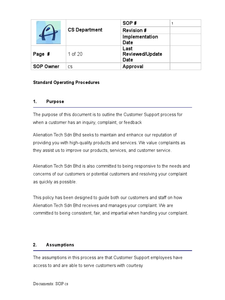 Sop Cs PDF