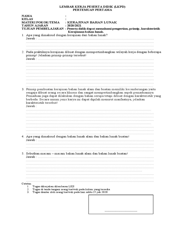 Lkpd Prakarya Kelas 8 Pdf