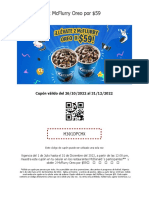 2 Mcflurry Oreo Por $59: M301Dpcmx