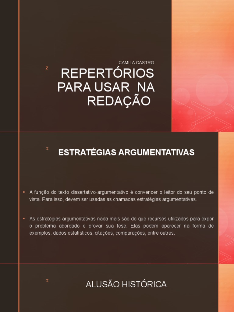 Repertórios para Usar Na Redação | PDF