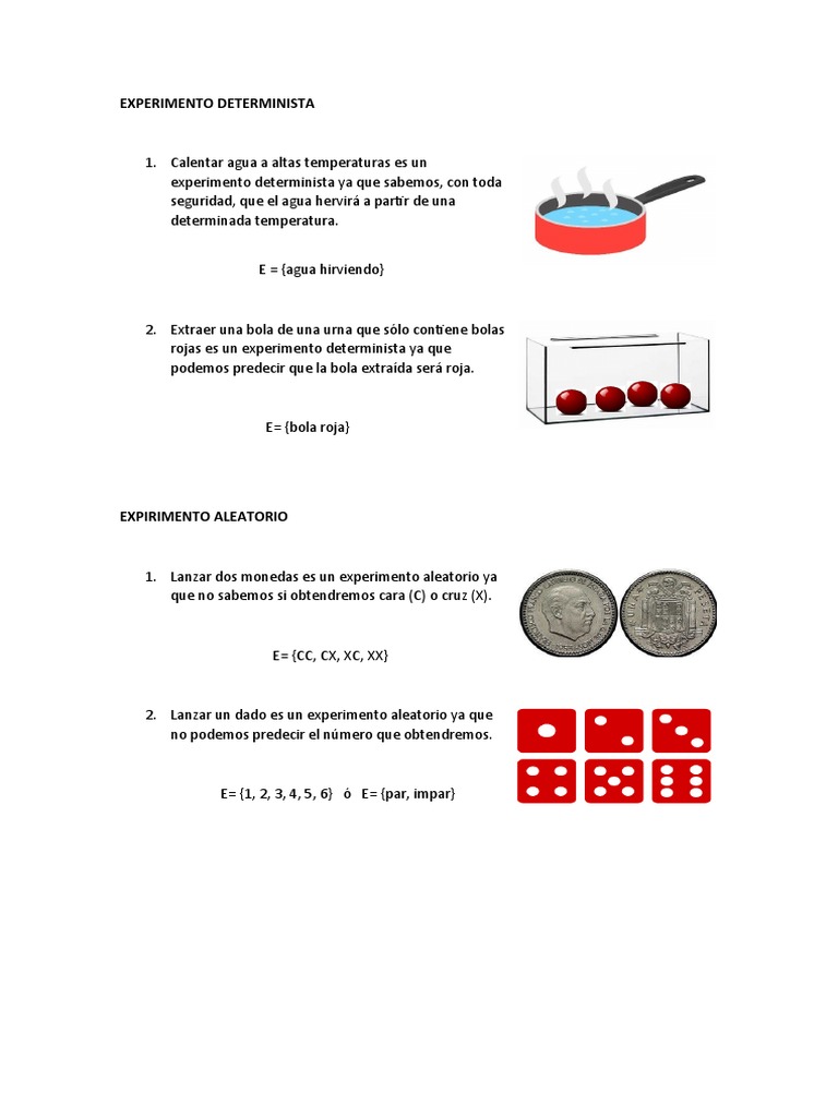 ESTADISTICA EXPERIMENTOS | PDF