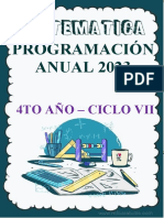 Programacion Anual de Matematica 4to Secundaria