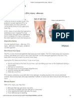 Posterior Cruciate Ligament (PCL) Injury - Aftercare