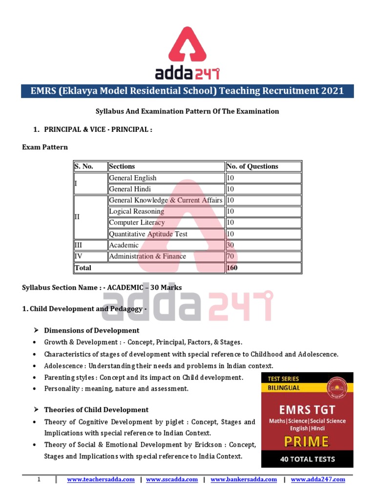 Syllabus of EMRS 2 | PDF