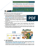 Audit Ketaatan Dan Audit Operasional Catatan Mingguan Ke 5 Bulan November 2021