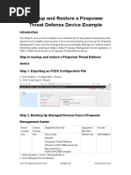 Firepower 6.3 Backup and Restore FTD Device Configurations Example-1