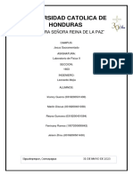 Informe de Densidad