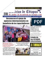 Periódico Noticias de Chiapas, Edición Virtual Jueves 08 de Junio de 2023