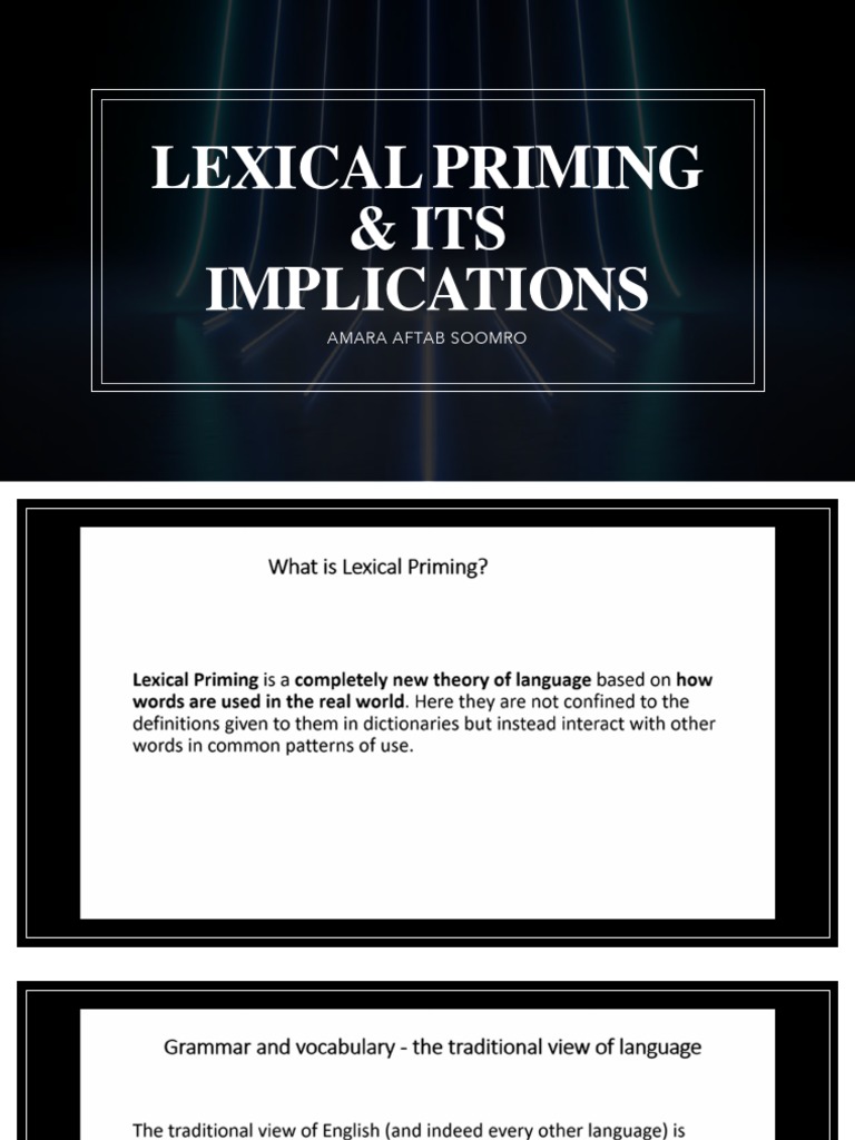 Lexical Priming PDF