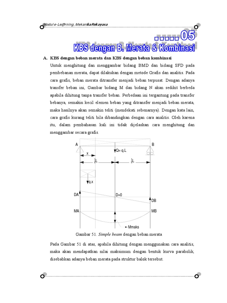 Pert.7 - Beban Merata Dan Kombinasi + Segitiga | PDF