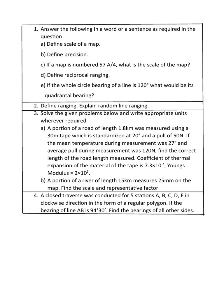 Map Scale and Ranging Concepts Explained | PDF