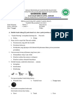 Soal Psat Kelas 1 Tema 7 2022-2023