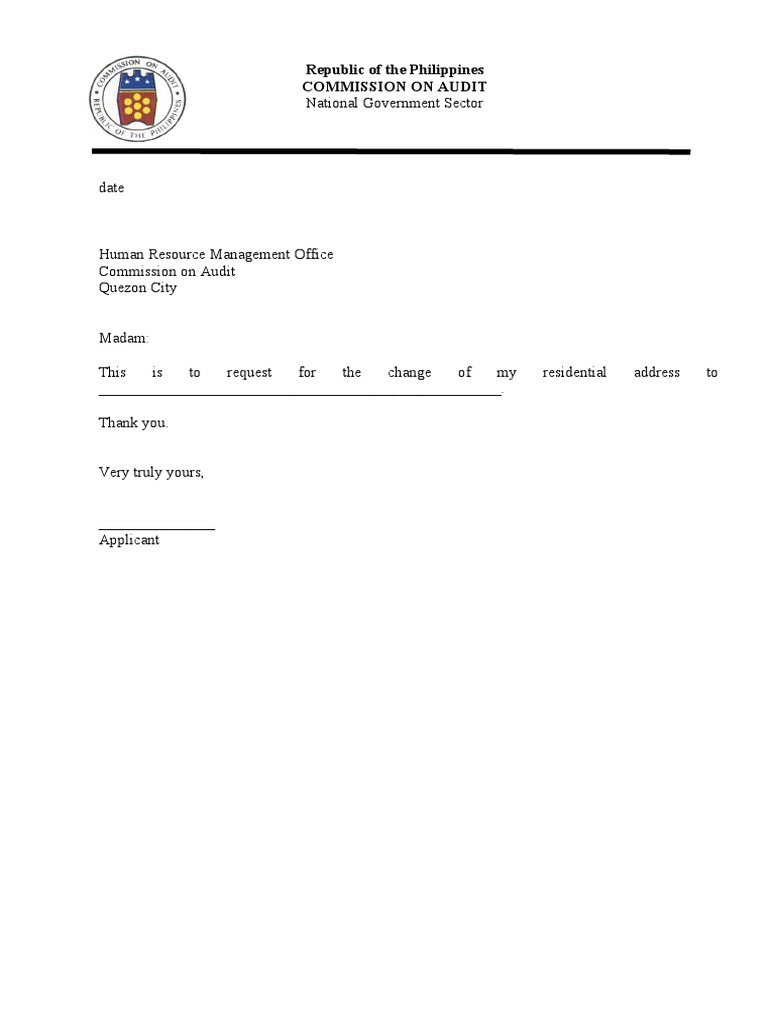 change-of-residential-address-template-pdf