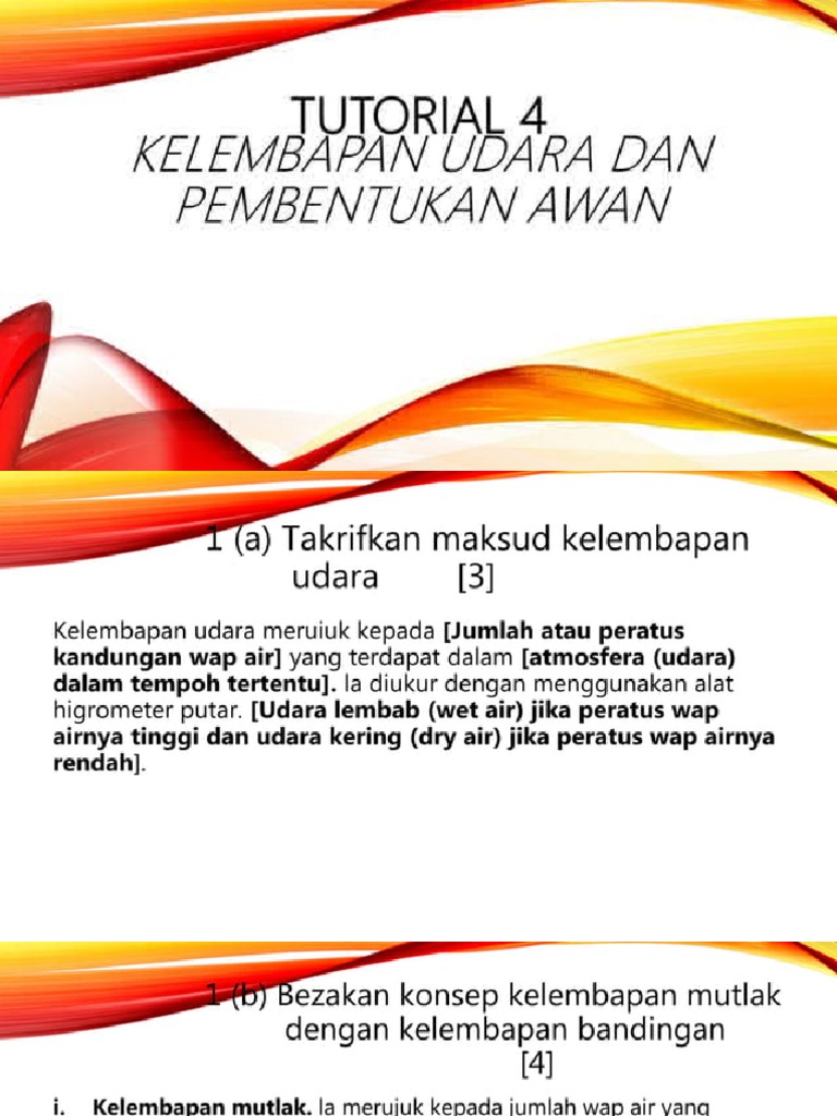 Kelembapan Udara Dan Pembentukan Awan | PDF