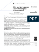 Bracci (2014) Accountability and Governance in Social Care The Impact of Personalisation