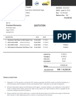 Car Bill Quotation