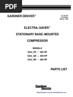 Gardner Denver - Eau Base Mounted Compressor - Parts Manual