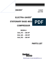 Gardner Denver - Eau Base Mounted Compressor - Parts Manual