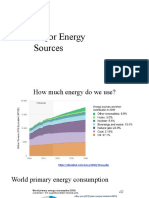 Major Energy Sources