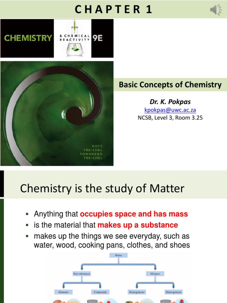 CHE114 Chapter+1 KP | PDF | Science & Mathematics | Teaching Methods ...