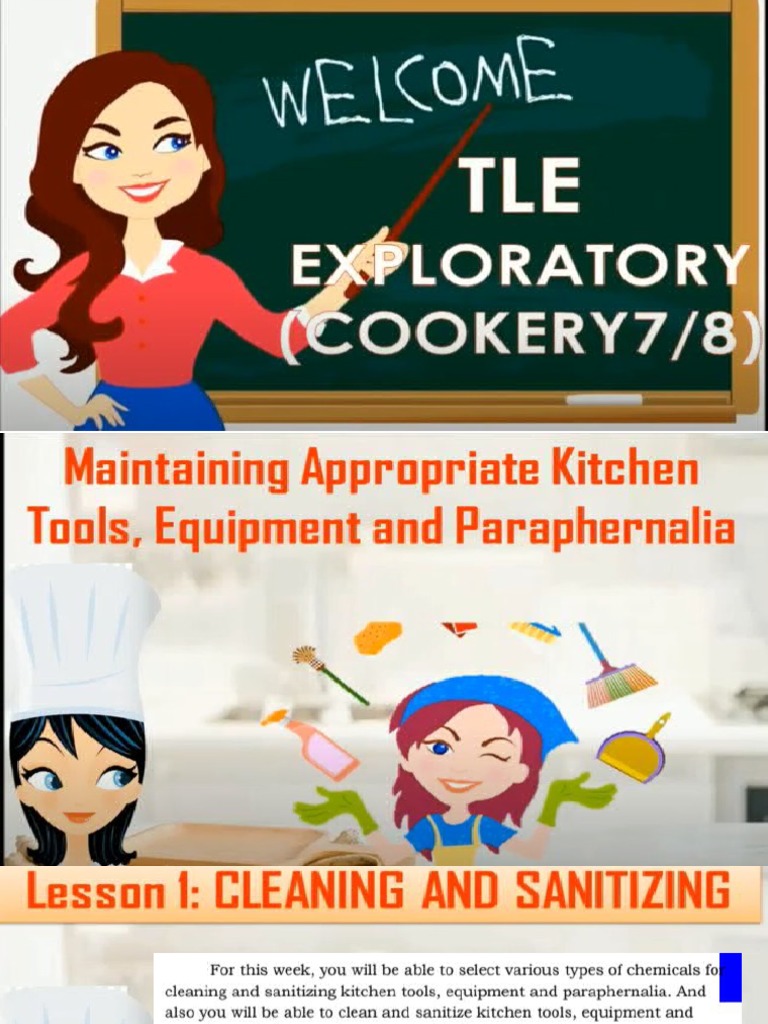 Cookery Kitchen Tools and Equipment Download Free PDF Cleaning Home