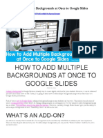 How To Add Multiple Backgrounds at Once To Google Slides