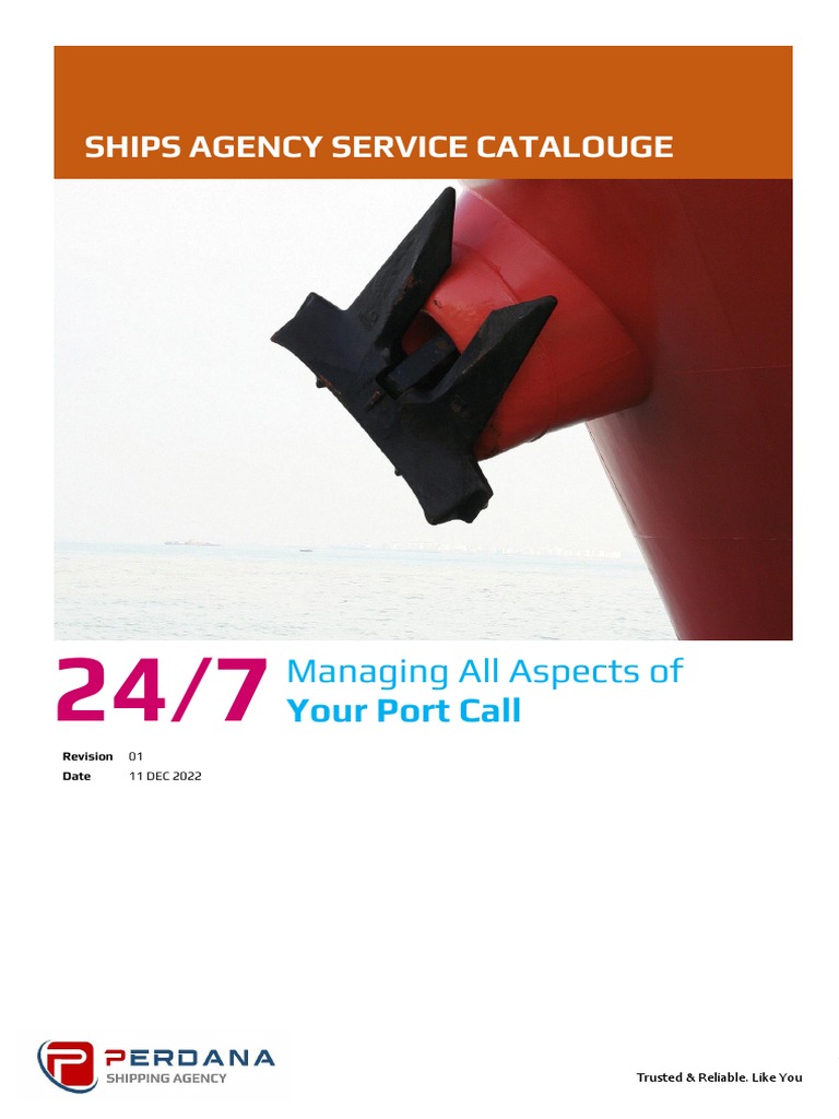 Perdana Shipping Agency Service Catalogue PDF Cargo Surveying