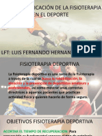 Areas de Aplicacion de La Fisioterapia en El Deporte (Uad)